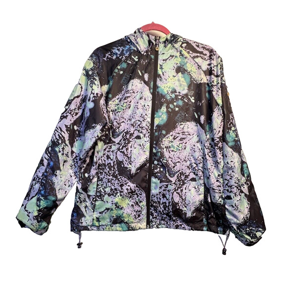 New Balance Windbreaker Jacket Size L Running ‎ Packable Tie-Dye - Picture 2 of 10